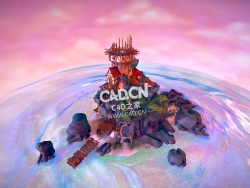 梦幻海上城堡C4D模型 Fantasy Sea Keep