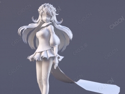 卡通动漫公主女孩人物模型princess