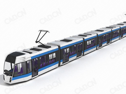 地铁C4D模型 subway 3D model