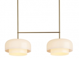 双头大吊灯艺术玻璃吊灯3D模型素材下载Rolo Extra Large Double Down Double Pendant