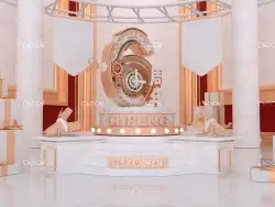 C4D电商头图6周*庆典立体场景