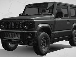 铃木吉姆尼2019款C4D汽车模型下载