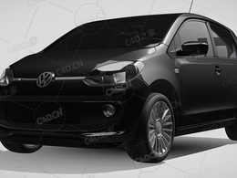 大众家用汽车轿车2013款C4D汽车模型下载