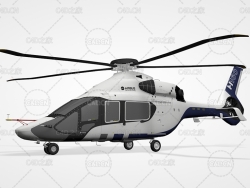 直升飞机C4D模型 Airbus Helicopter H160