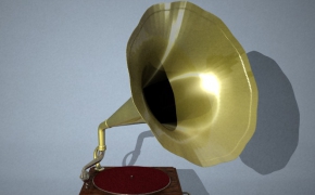 留声机C4D模型 Grammofono