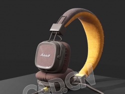 C4D专业耳机模型 headset