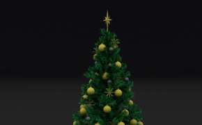 装饰圣诞树3D模型 Christmas tree 3D model