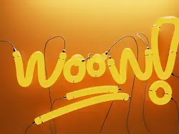 C4D灯管文字"Woow!"创意工程