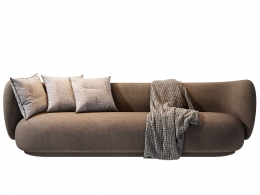 Ferm Living品牌里科四人沙发3D模型素材下载Rico Sofa 4-Seater by Ferm Living