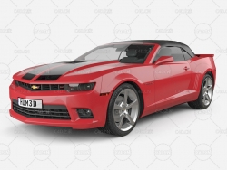 雪佛兰Camaro SS敞篷车模型 Chevrolet Camaro SS Convertible 2014 - 3DModel