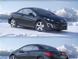 标致308汽车C4D模型 Peugeot 308