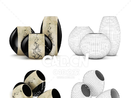 陶瓷装饰花瓶C4D模型
