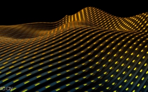 起伏不平的发光带C4D静帧工程 Wallpaper Sweeps