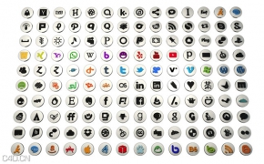 140套社交媒体图标C4D模型 C4D 3D Social Media Icons