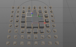 C4D XP节点衰减预设效果器c4d xpresso scale by distance