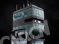 C4D科幻建筑未来城市造型蒸汽朋克建筑模型 KB3D_HEM_BldgLG_C_grp