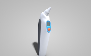 医院医疗器械：耳蜗温度计C4D模型 Ear-Thermometer
