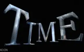C4D电影字效金属文字制作中文教程