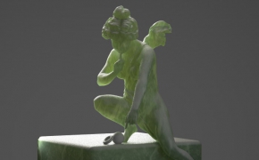 天使玉石雕像C4D模型 Angel Fluffy fast SSS2