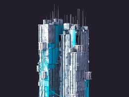 未来科幻赛博朋克高层建筑future architecture-35