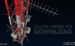 信号塔C4D模型 Signal tower