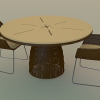 藤椅C4D模型 Chair 3D model