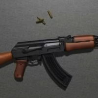 武器AK47军火3D模型 Rifle model