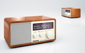 老式收音机C4D模型 radio 3d model