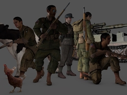 105套C4D射击游戏《战火兄弟连2》Brothers in Arms - HH 2角色动画模型合集