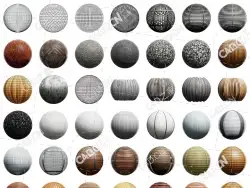 100幅户外围栏围栏网和围栏板贴图纹理CGAxis – Blocks Exterior Fences PBR Textures