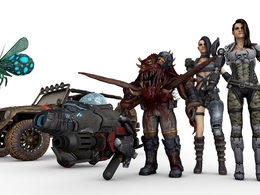 134套C4D动作RPG游戏《弹片(Bombshell)》角色动画模型合集 Bombshell models