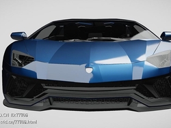 兰博基尼aventador超跑汽车两门跑车2022款C4D汽车模型下载