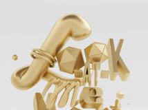 C4D黄金材质：Gold