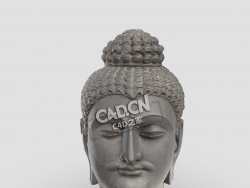 佛陀头像佛像雕塑C4D模型下载 Head Of Buddha - Optimised Re-Upload