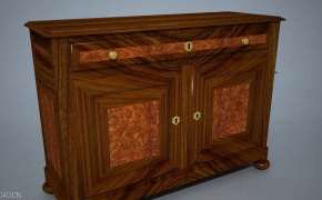 橱柜C4D模型 Credenza