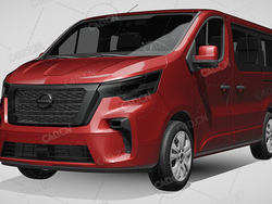 日产nv300太空舱大型MPV商务车2021款C4D汽车模型下载