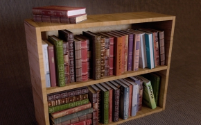 书柜C4D模型 Bookshelf