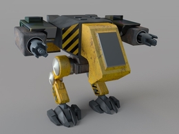 公路机器人C4D模型 Robot 3d model