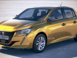 标致208城市SUV汽车 Peugeot 208 2020 3D Model