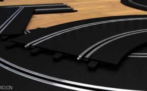 玩具轨道拼装C4D模型 Carrera