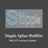 C4D虚线修改器插件 Stipple Spline Modifier