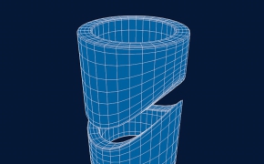 管道切割C4D模型 Tube and cut