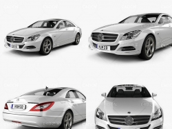 奔驰汽车C4D模型 Mercedes-Benz CLS 2011 3D model