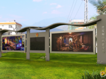 小区灯箱3D模型 营院广告灯箱3D模型