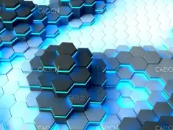 C4D制作六边形图形波动起伏动画教程（包含工程文件）