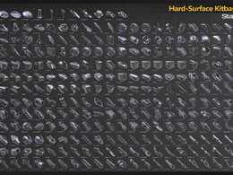 300硬面机甲机械零件3D模型 Artstation – Hard-Surface Kitbash Vol.1