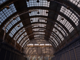 超高精度工业机械仓库室内3D模型带贴图C4D格式下载支持多平台兼容影视动画可视化C4D 3D Model: Industrial Warehouse Hangar