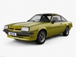 1975款欧宝汽车C4D模型 Opel Manta (B) 1975 3D model