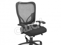 办公椅靠背椅办公家具C4D模型