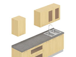 整体厨房厨柜c4d模型Kitchen cabinet - 042